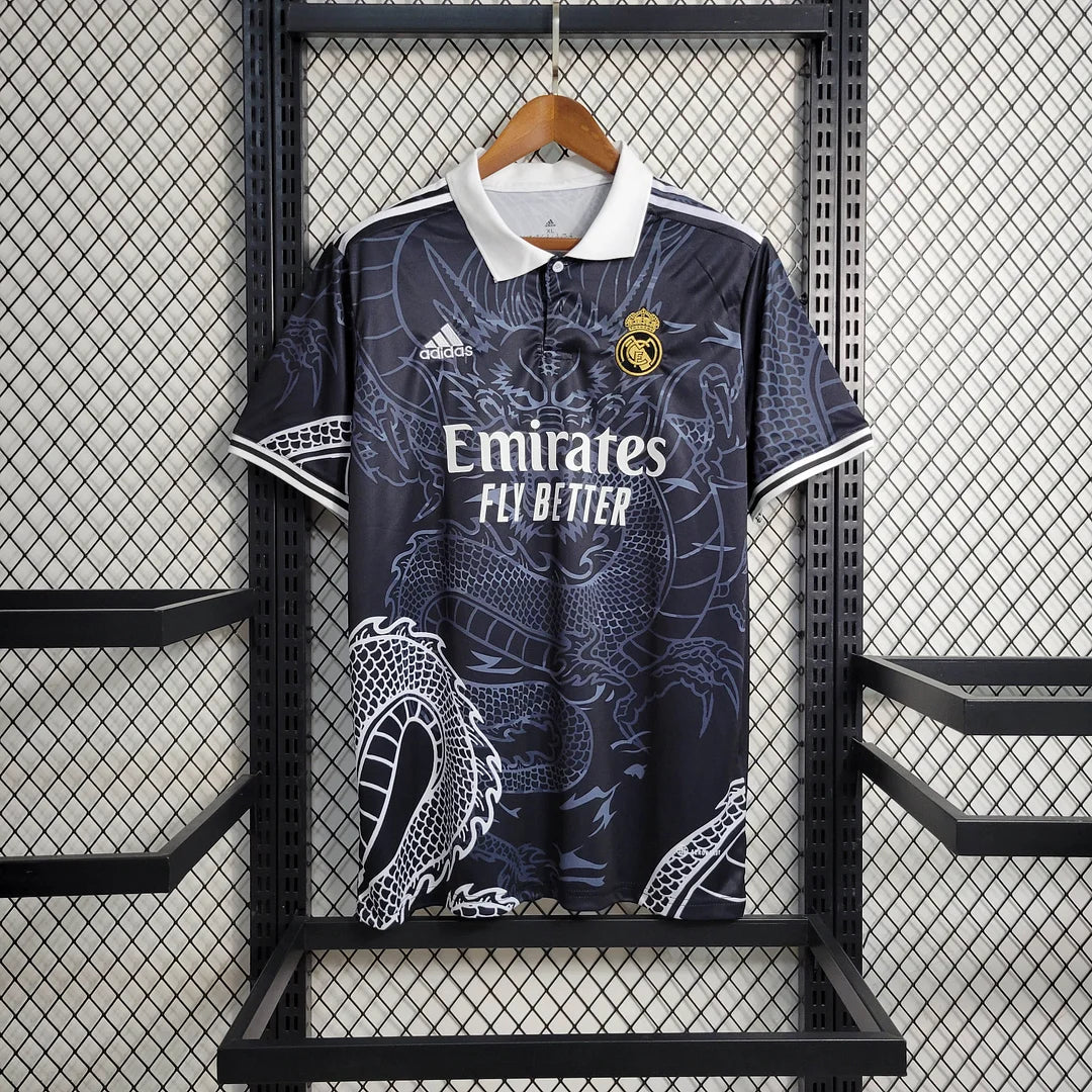 Real Madrid Chinese Dragon Black Football Shirt 2023/2024